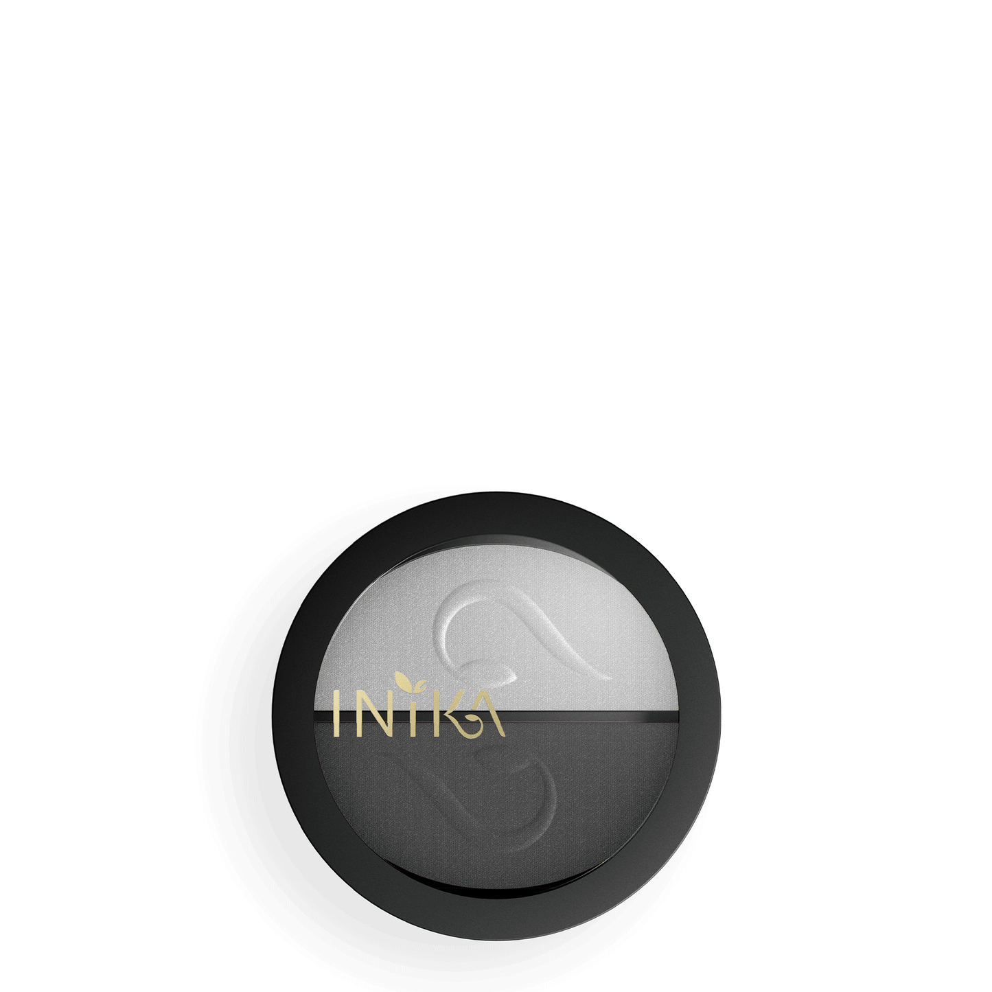 Pressed Mineral Eye Shadow Duo (Platinum Steel) | INIKA Organic | 01