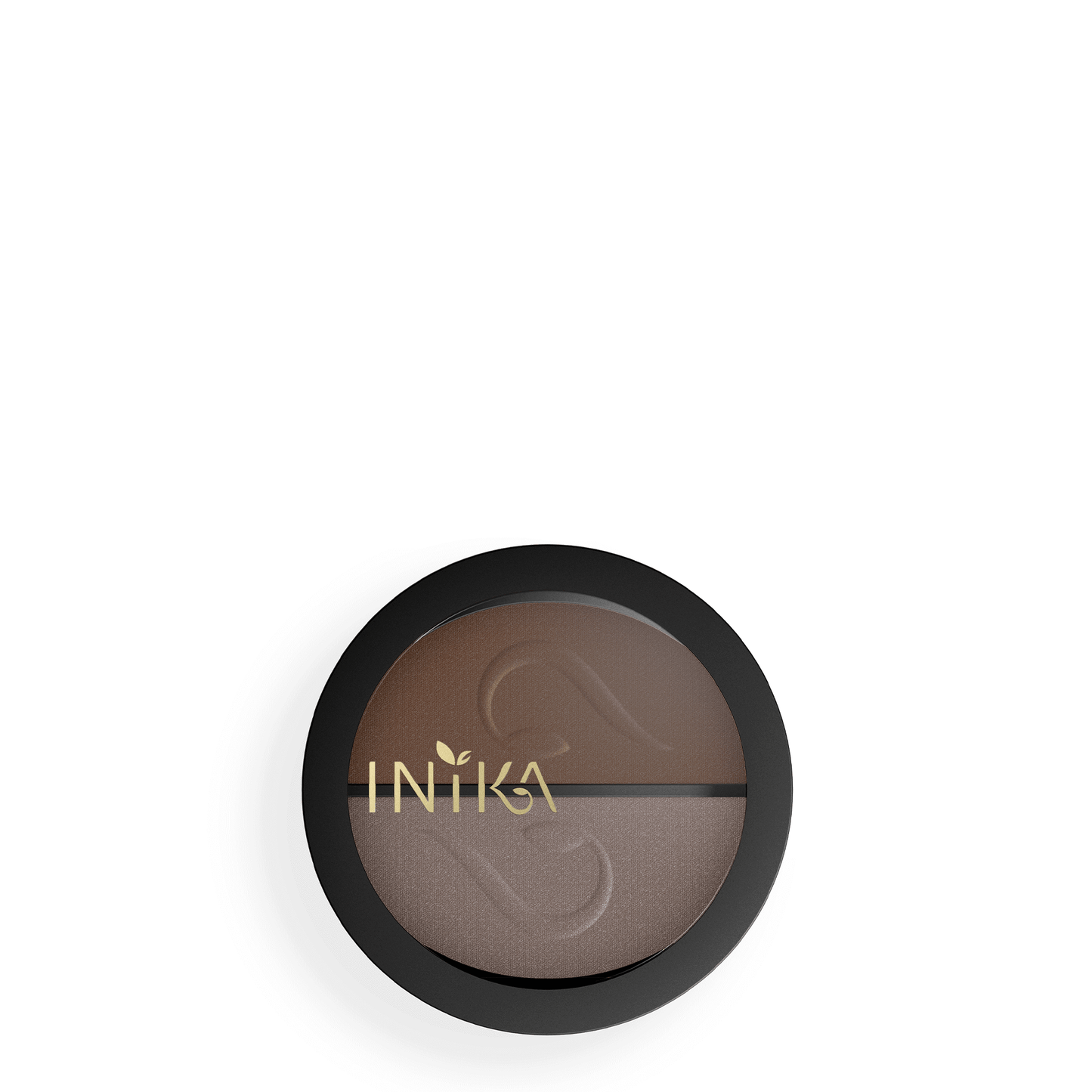 Pressed Mineral Eye Shadow Duo (Choc Coffee) | INIKA Organic | 01