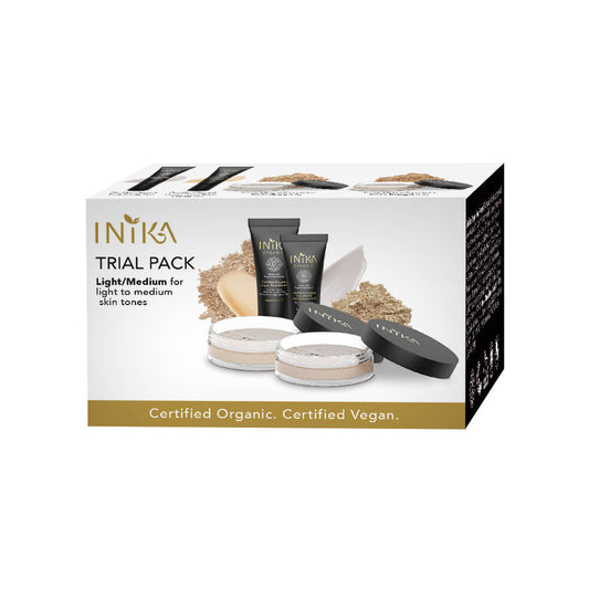Foundation Trial Pack (Light-Medium Tones) | INIKA Organic | 01