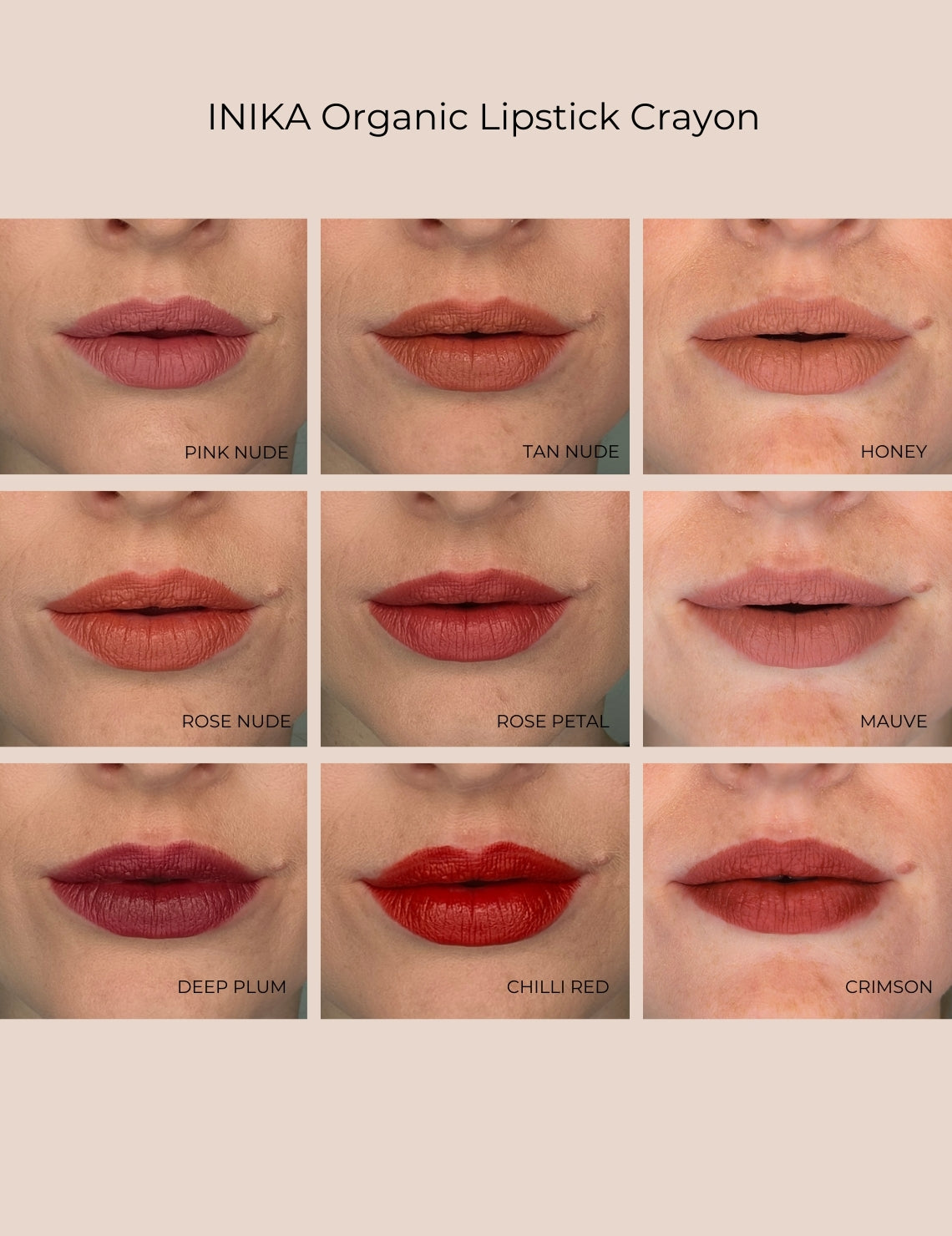 INIKA Organic Lipstick Crayon